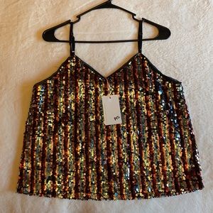 Skies are blue tank top